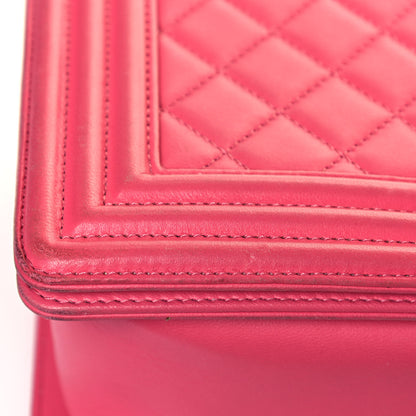 Chanel Calfskin Quilted Medium Boy Flap Pink 12 of 13