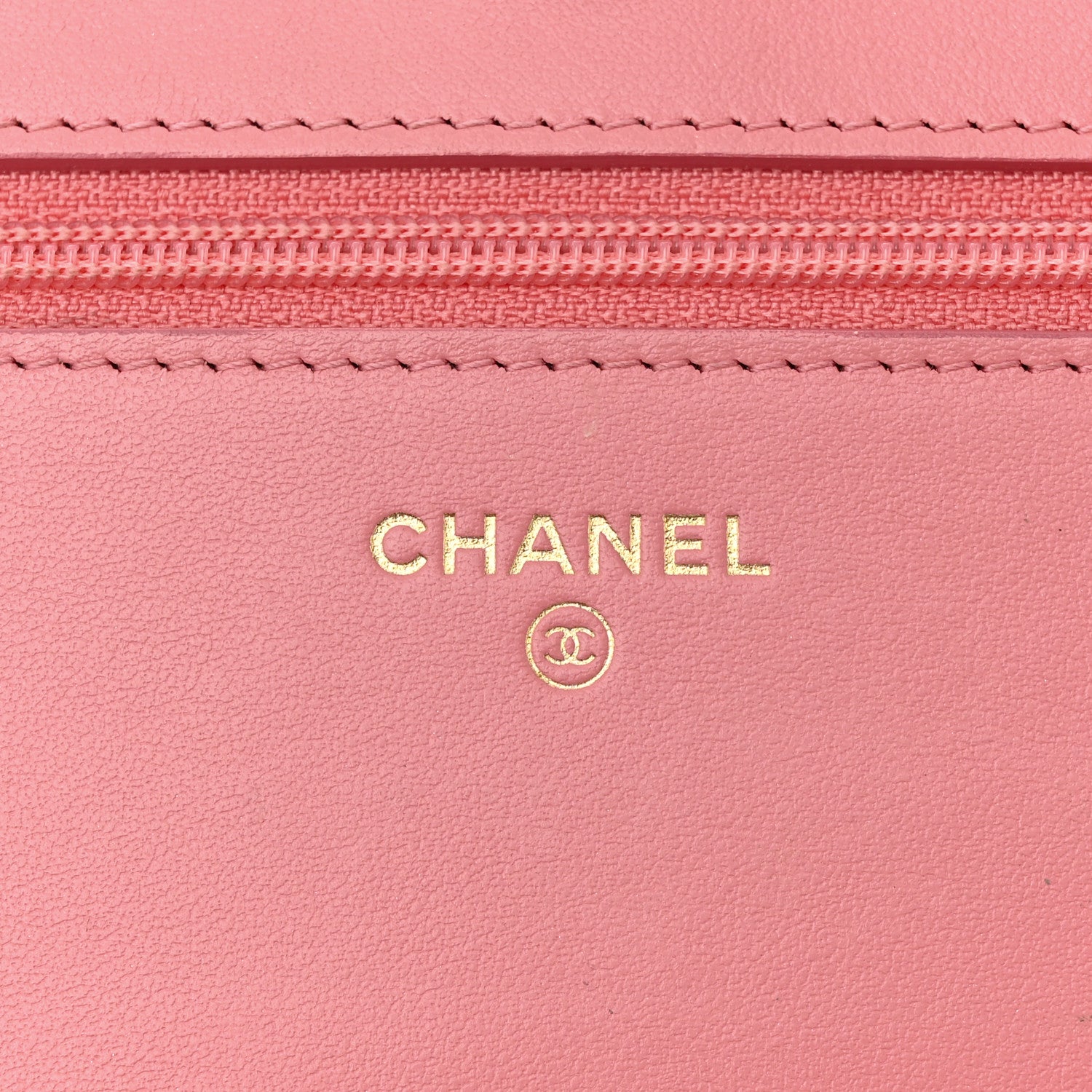 Chanel Caviar Camellia Embossed Wallet On Chain WOC Light Pink 6 of 16