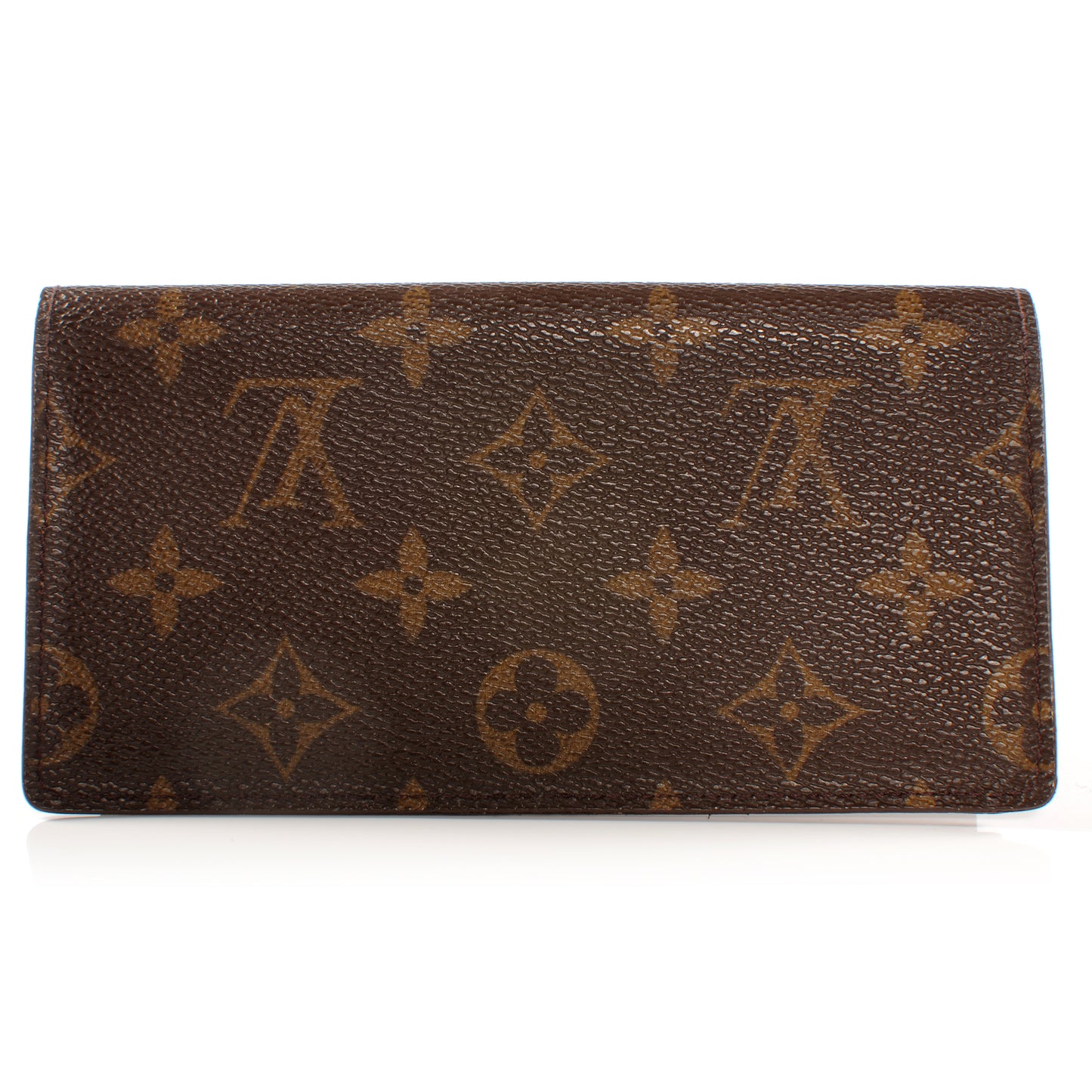 Monogram Simple Checkbook Holder Wallet