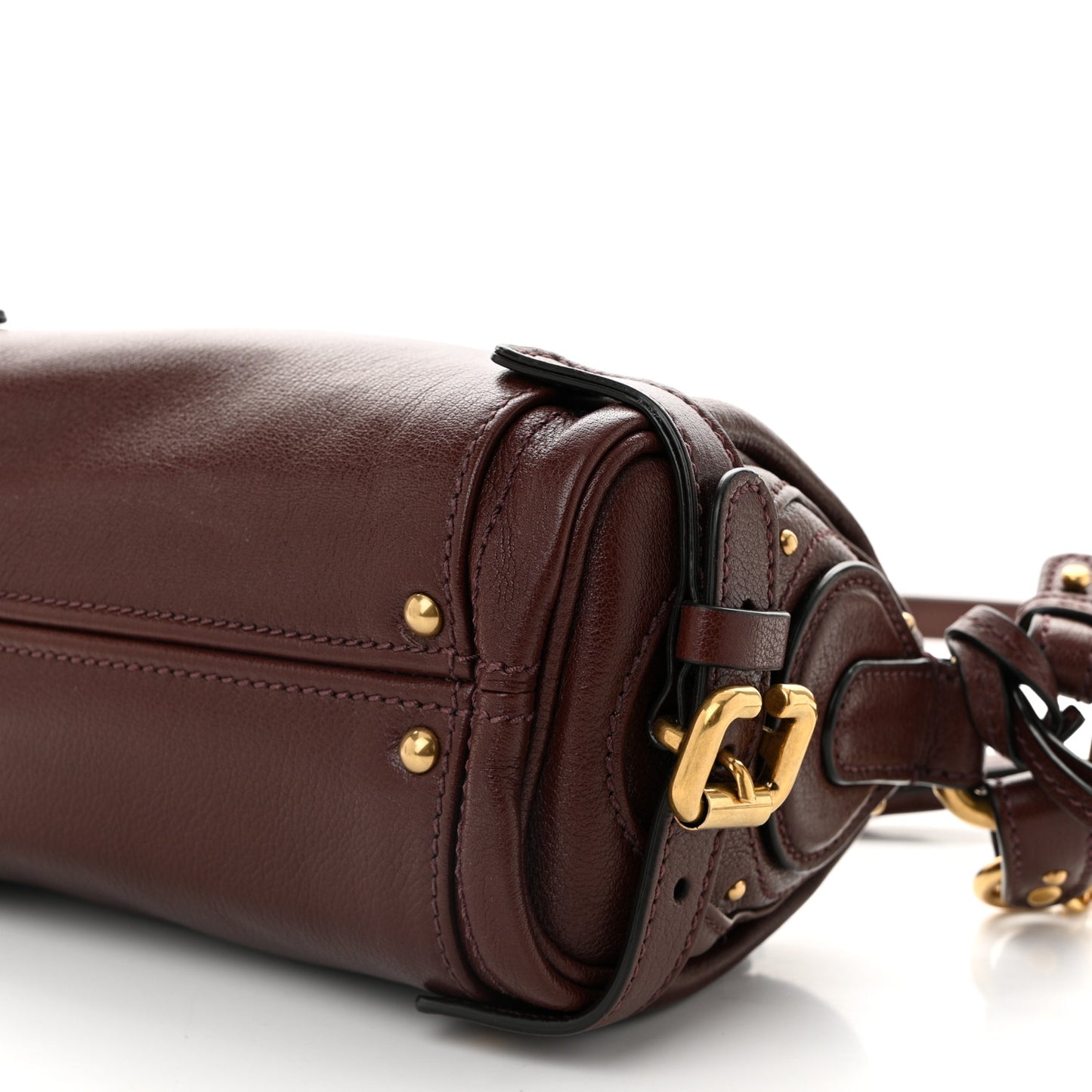 Grained Buffalo Small Paddington Chain Bag Crafty Brown