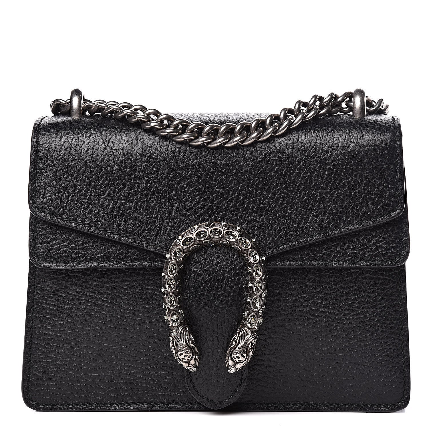 Gucci Calfskin Mini Dionysus Shoulder Bag Black 1 of 13