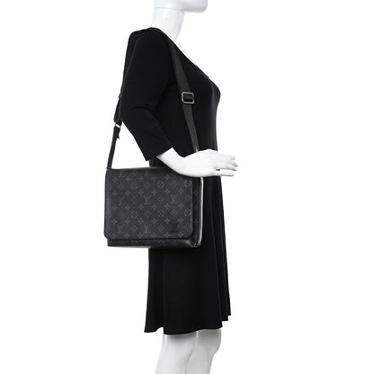 Louis Vuitton Monogram Eclipse District PM Black 2 of 13