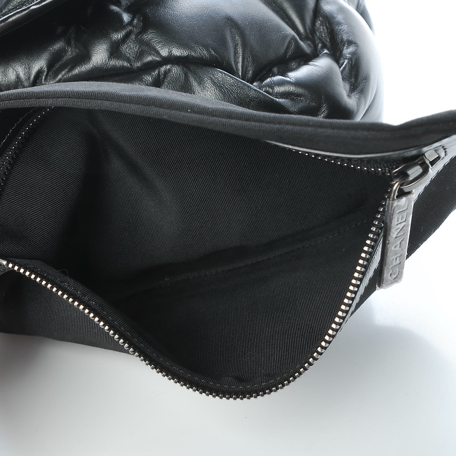 Chanel Calfskin Quilted Large Chesterfield Flap Black 11 of 12