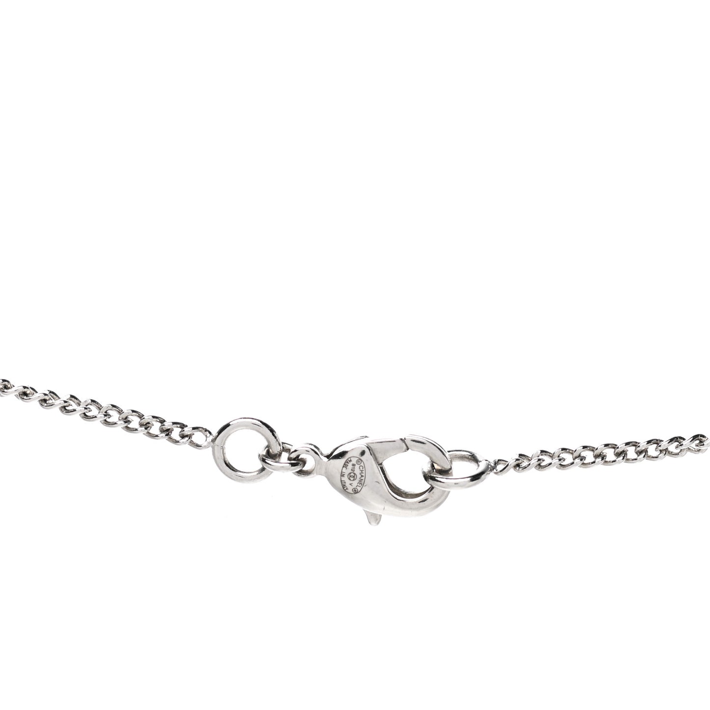 Crystal Timeless CC Necklace Silver