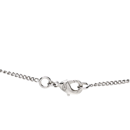 Chanel Crystal Timeless CC Necklace Silver 4 of 5