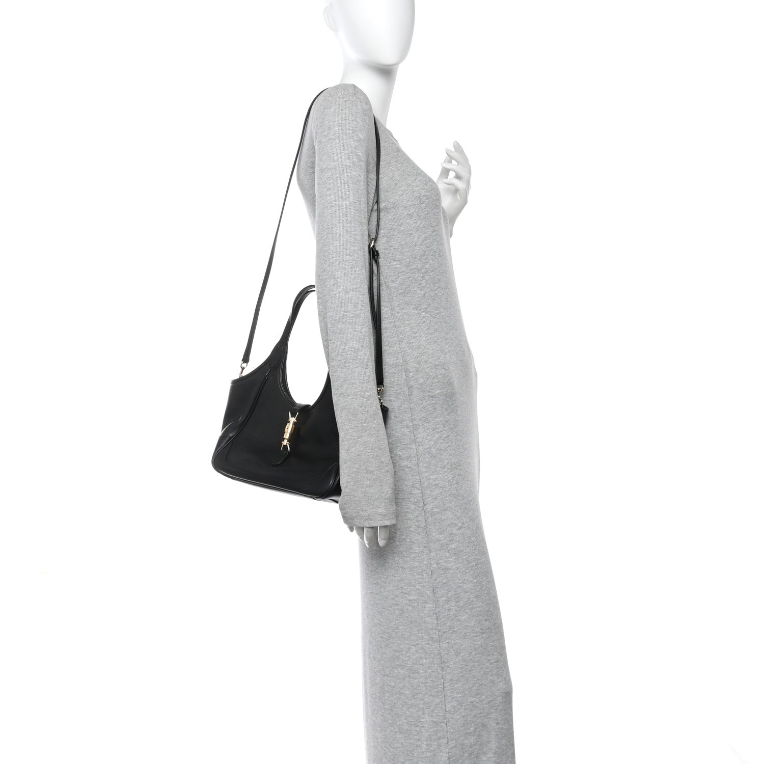 Gucci Soft Calfskin Small Mercato Tote Bag Black 2 of 12