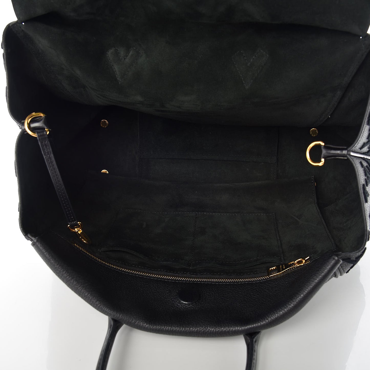 Cuir Orfevre Veau Cachemire Tote W GM Black