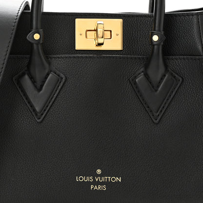 Louis Vuitton Calfskin Monogram On My Side PM Black 7 of 10