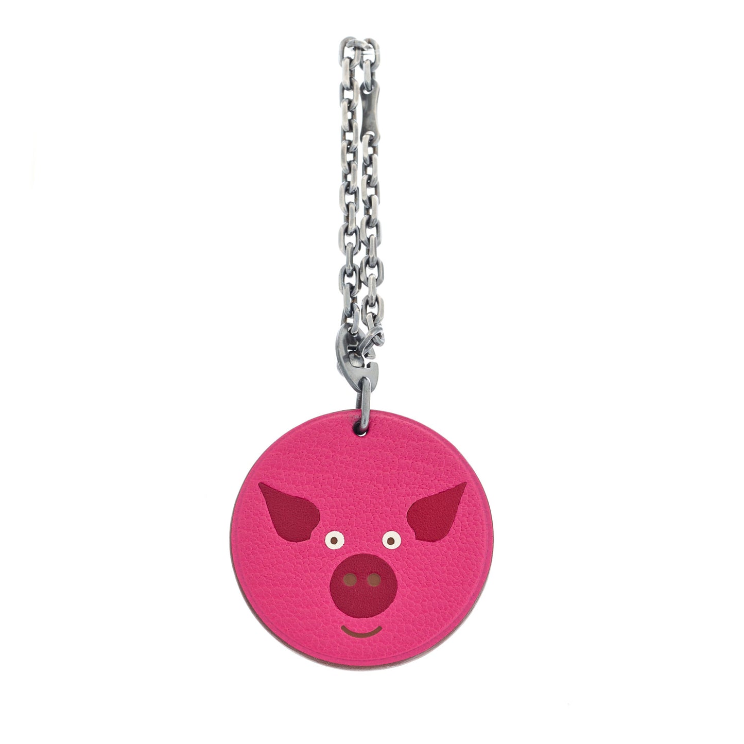 Chevre Mysore Pig Key Chain Pink Rose Shocking