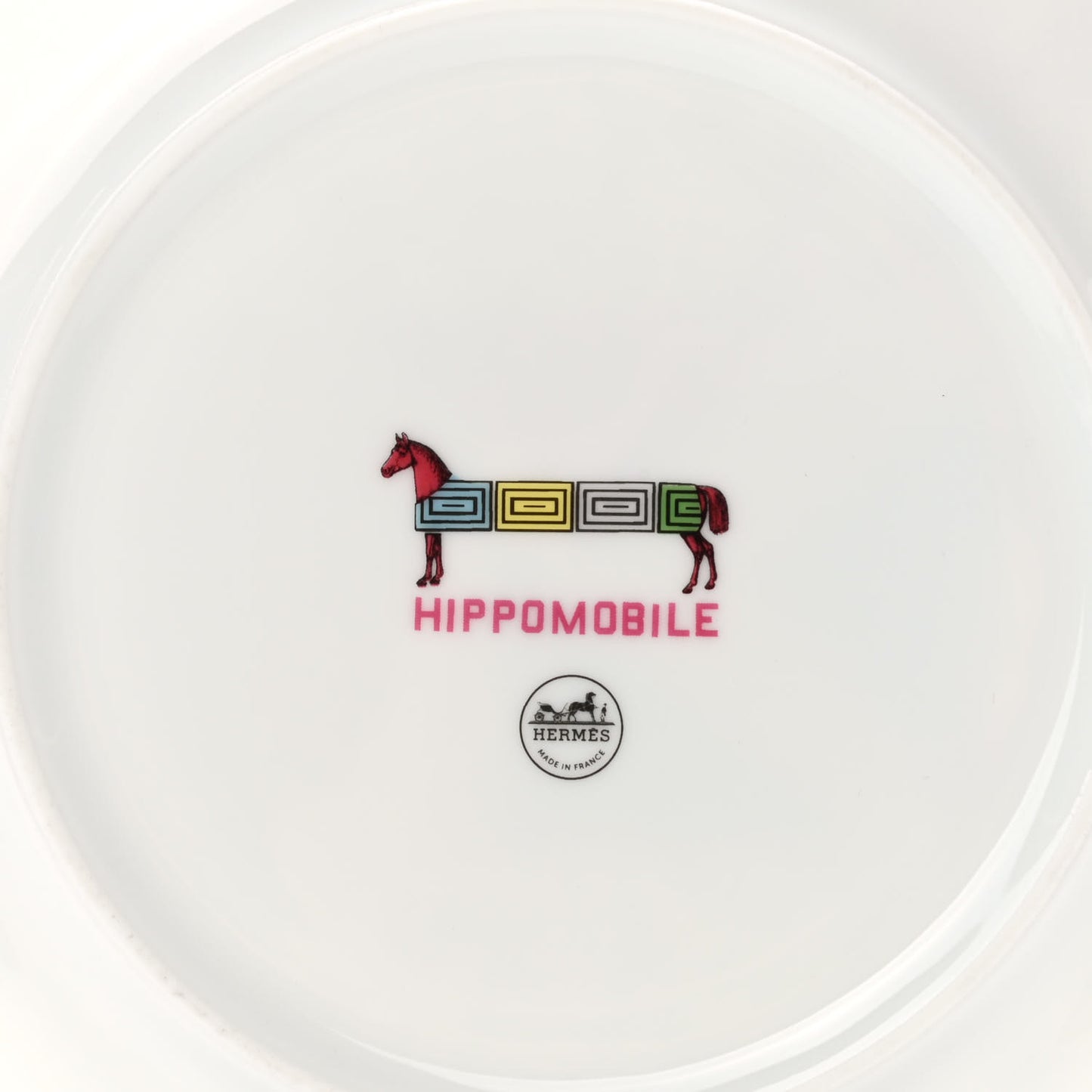 Porcelain Hippomobile Dessert Plate