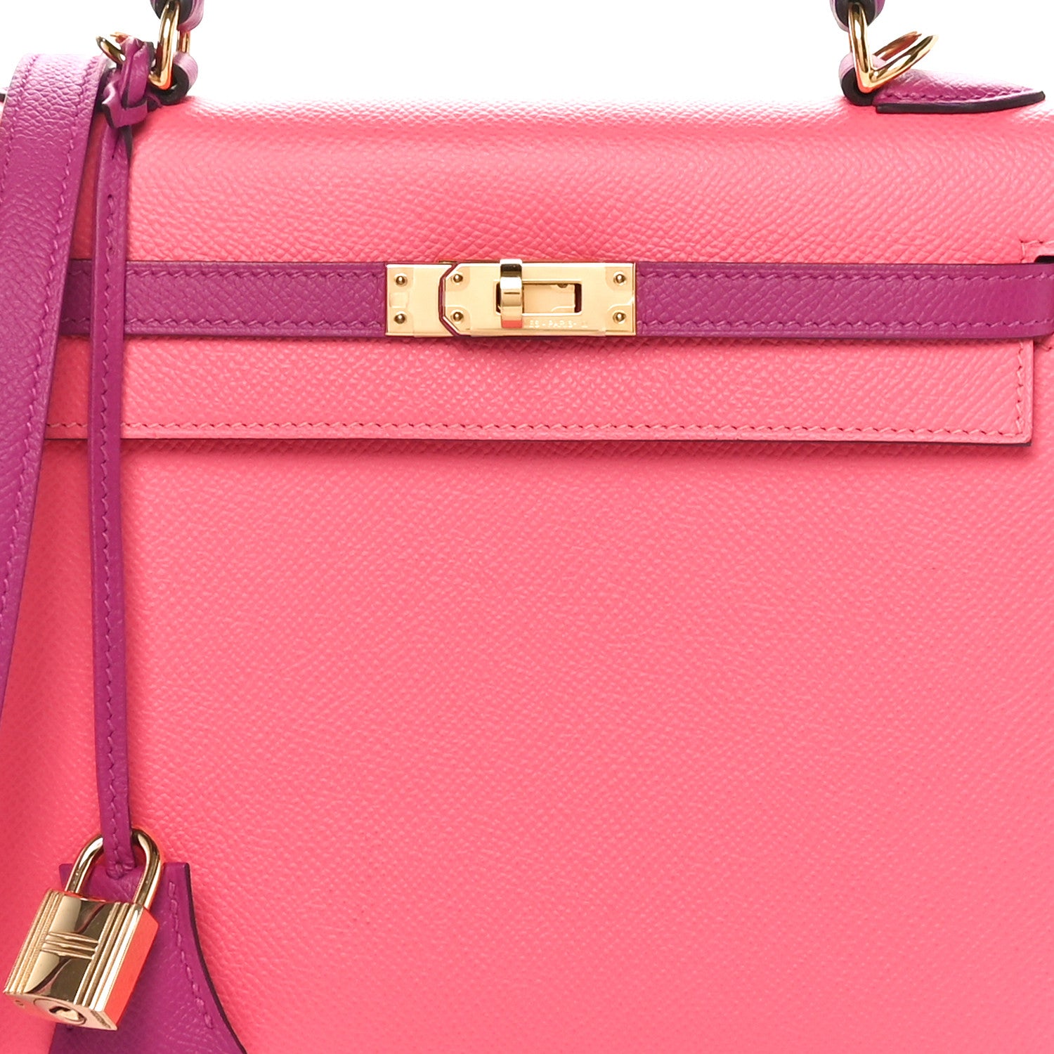Hermes Epsom Horseshoe Kelly Sellier 25 Rose Azalee Rose Poupre 8 of 11