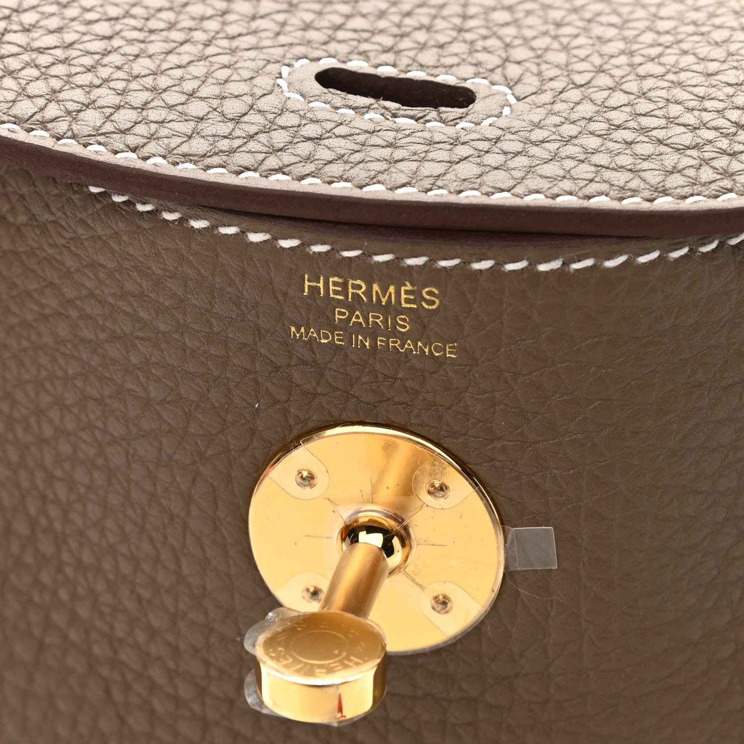 Hermes Taurillon Clemence Lindy 26 Etoupe 6 of 11