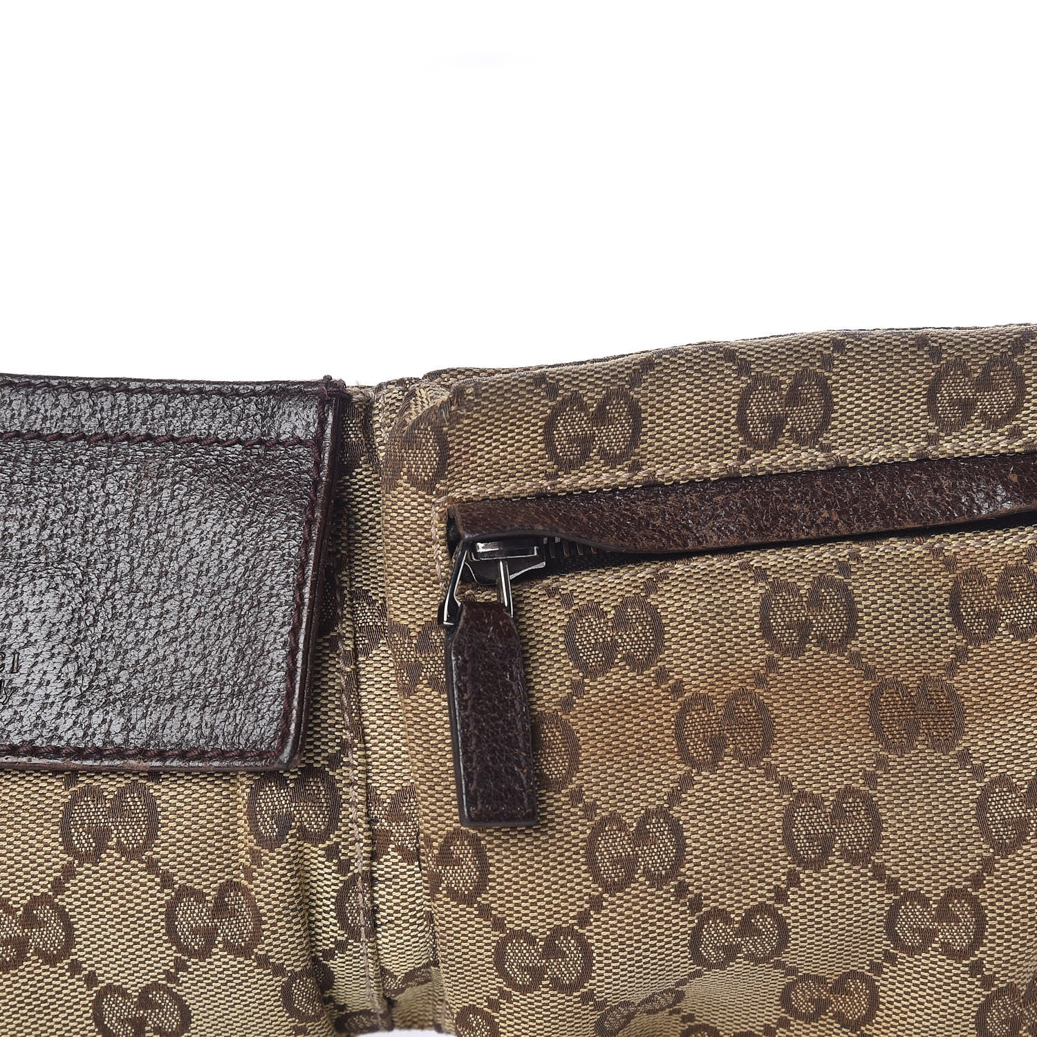 Gucci Monogram Web Belt Bag Dark Brown 14 of 20