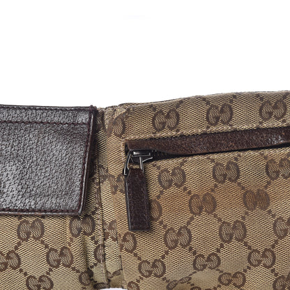 Gucci Monogram Web Belt Bag Dark Brown 14 of 20