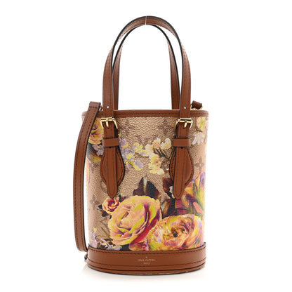Louis Vuitton Metallic Monogram LV Garden Nano Bucket Bag Gold 1 of 9