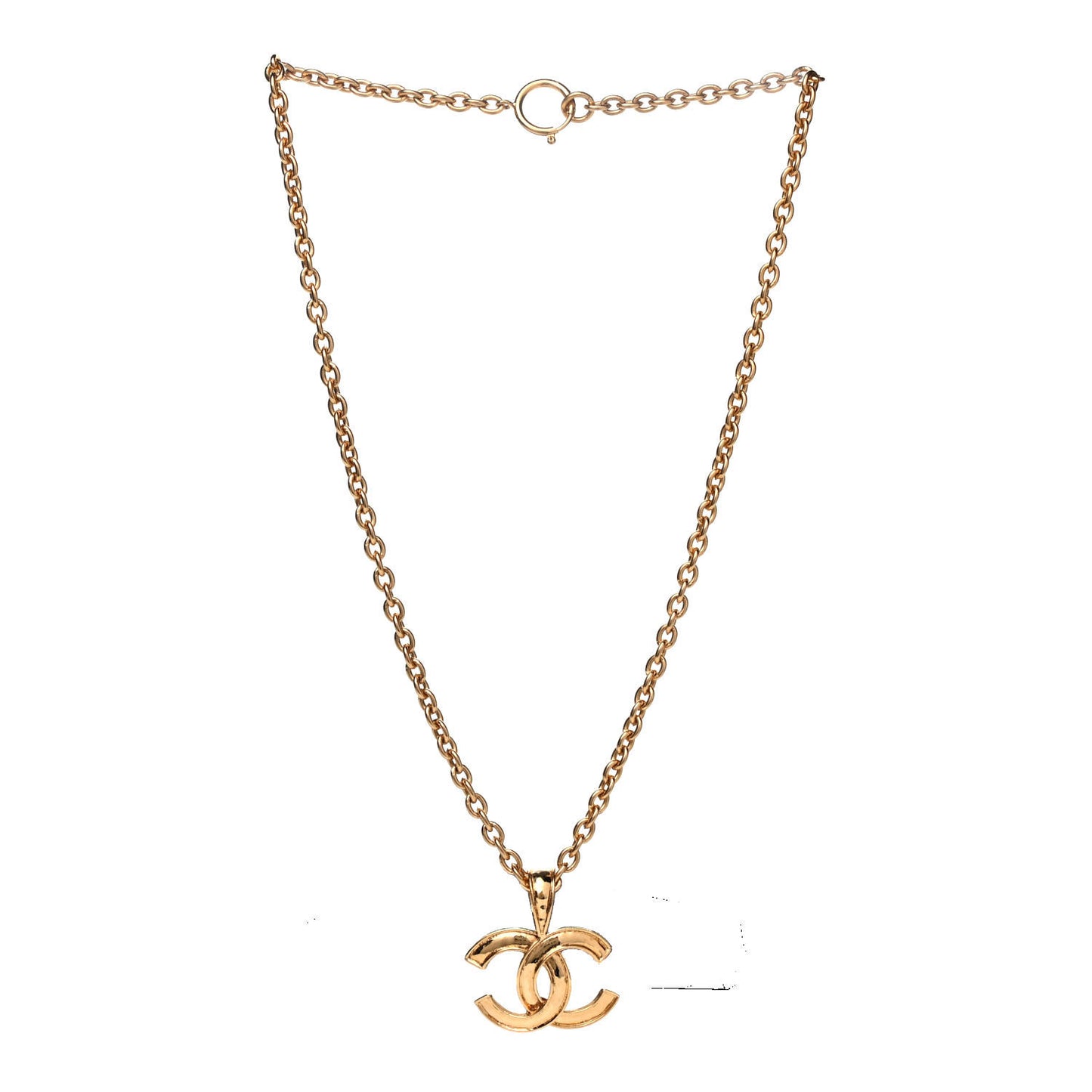 CC Pendant Necklace Gold