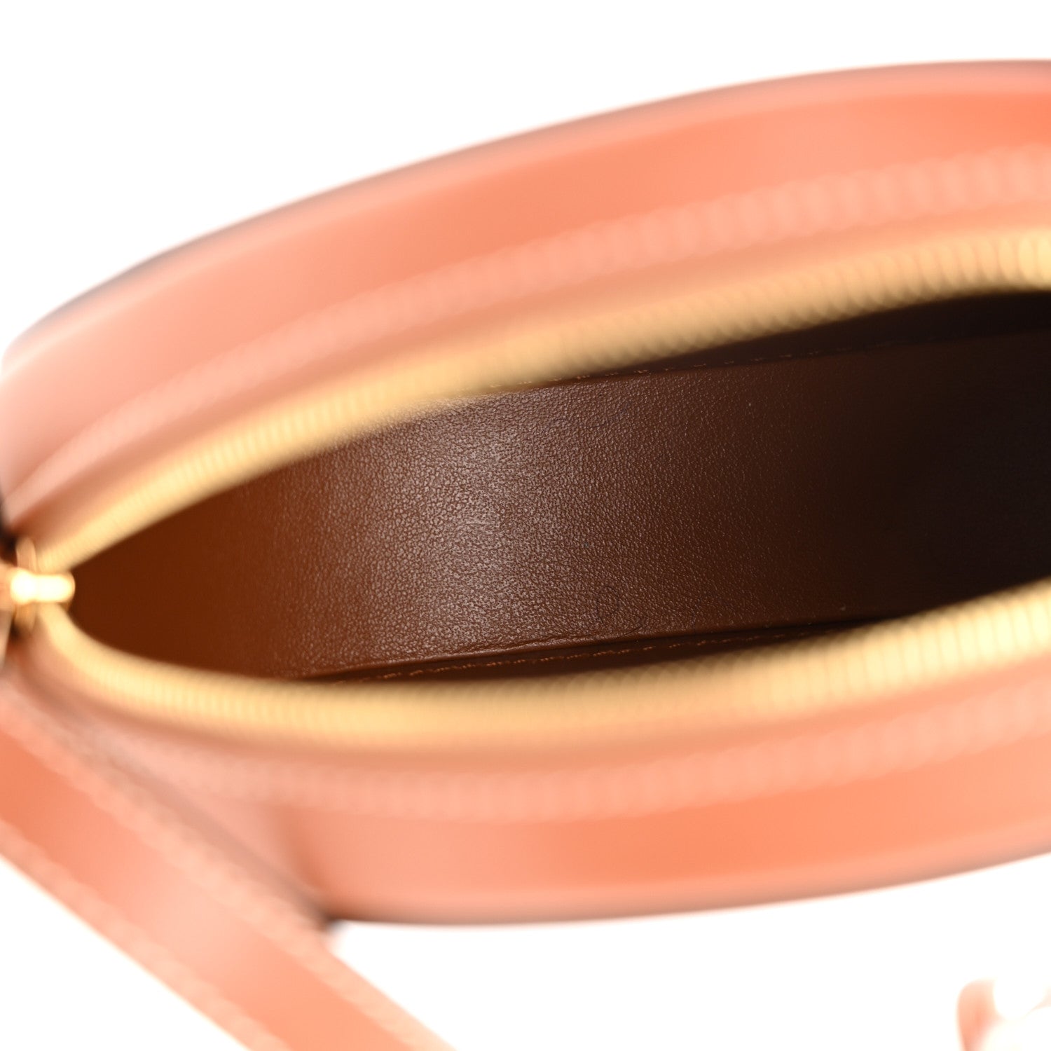 Celine Smooth Calfskin Cuir Small Triomphe Oval Crossbody Purse Tan 5 of 9