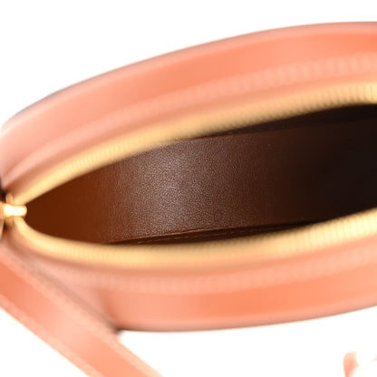 Celine Smooth Calfskin Cuir Small Triomphe Oval Crossbody Purse Tan 5 of 9