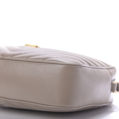 Saint Laurent Calfskin Matelasse Monogram Lou Camera Bag Dark Latte 7 of 10