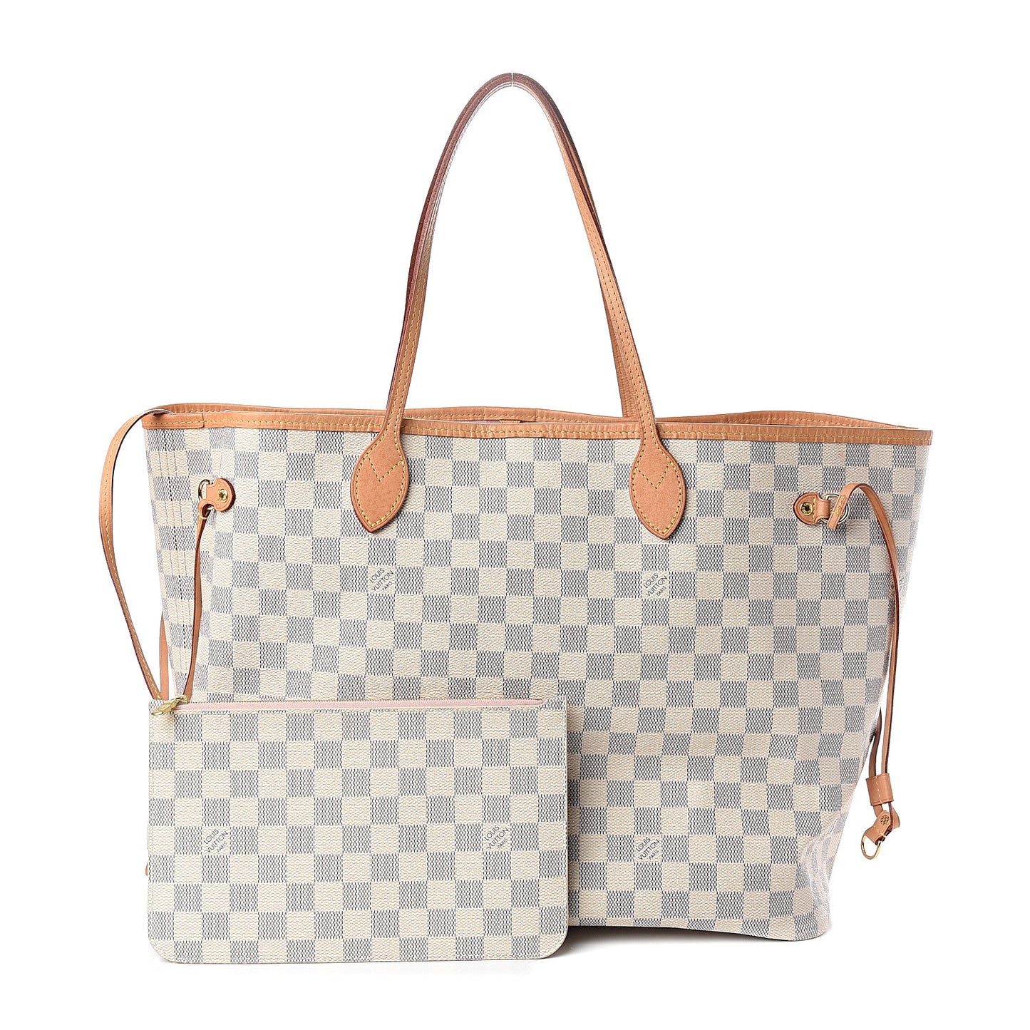 Damier Azur Neo Neverfull GM Rose Ballerine