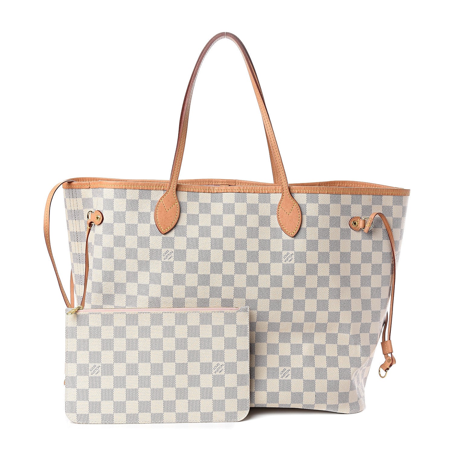 Louis Vuitton Damier Azur Neo Neverfull GM Rose Ballerine 1 of 13