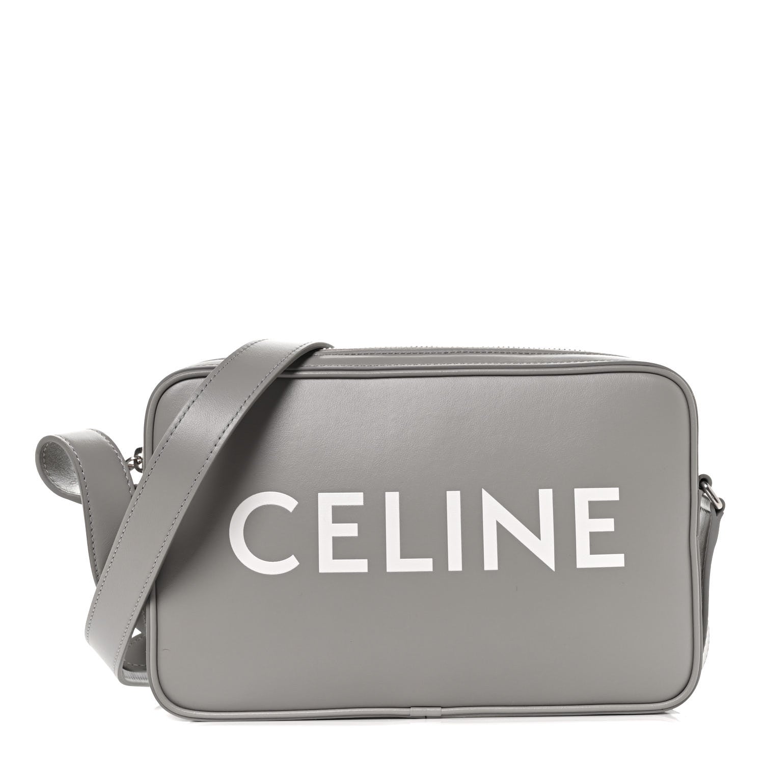 Celine Smooth Calfskin Medium Messenger Bag Pale Grey 1 of 7