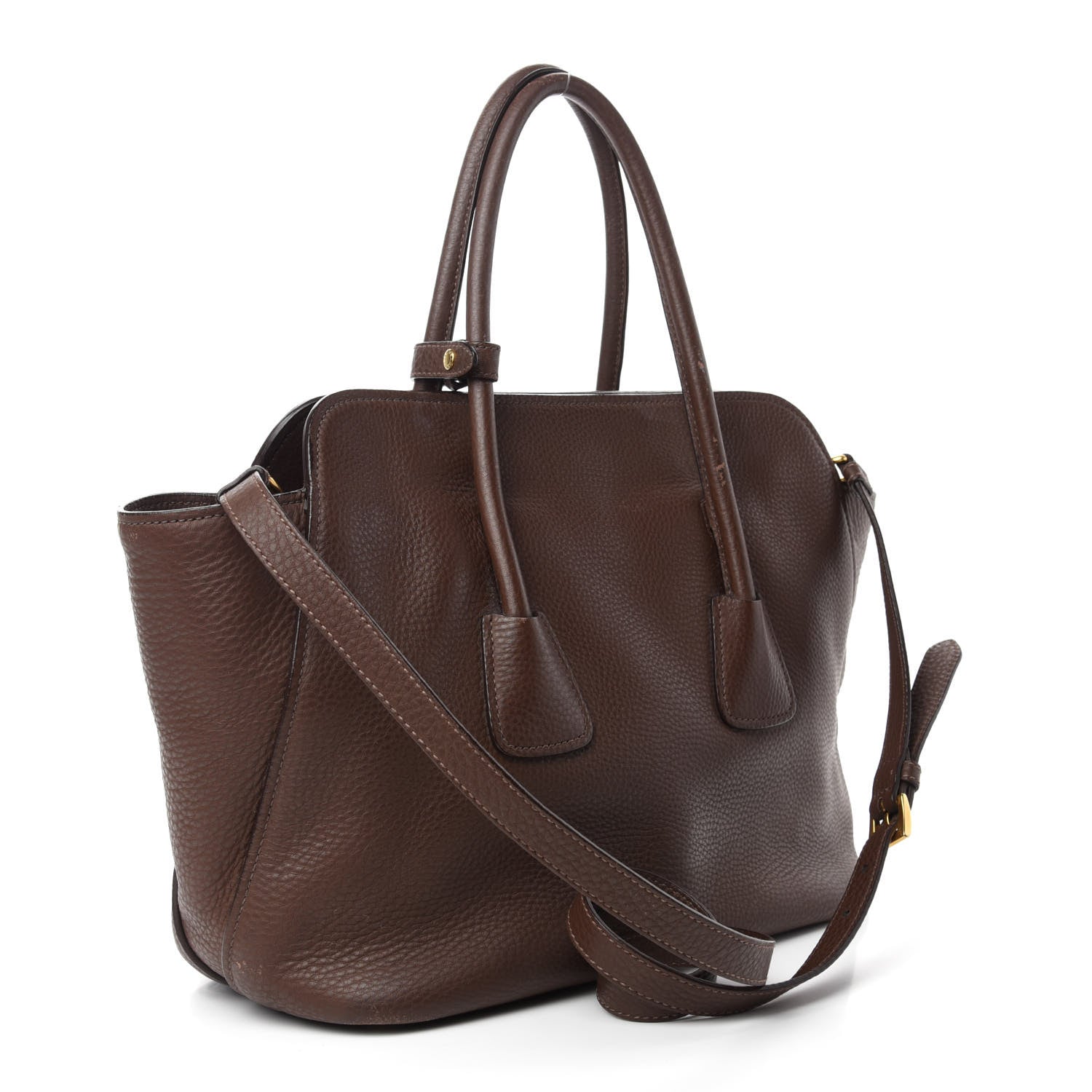 Prada Vitello Daino Shopping Tote Bruciato 5 of 23