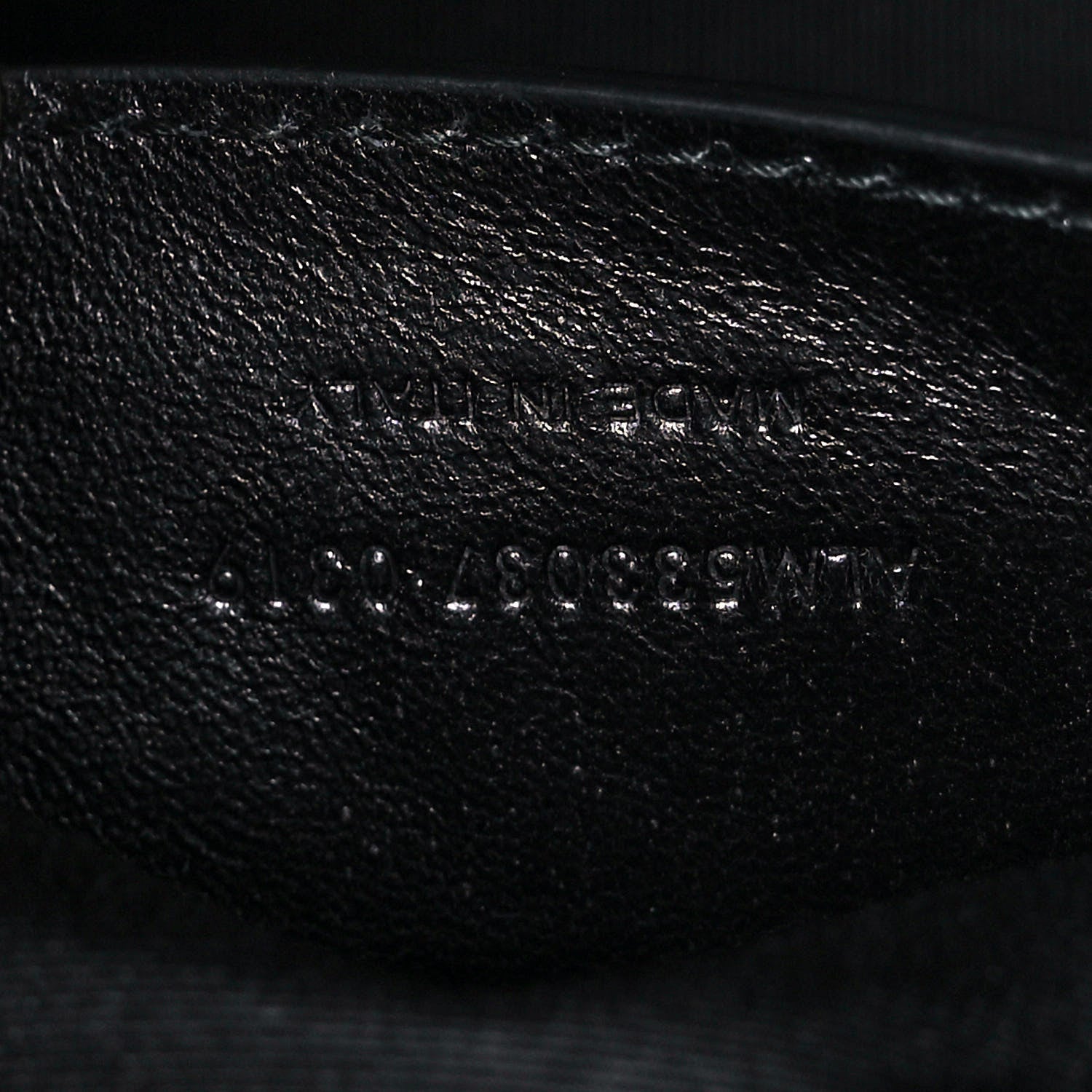 Saint Laurent Crinkled Calfskin Matelasse Monogram Baby Niki Chain Satchel Black 8 of 13