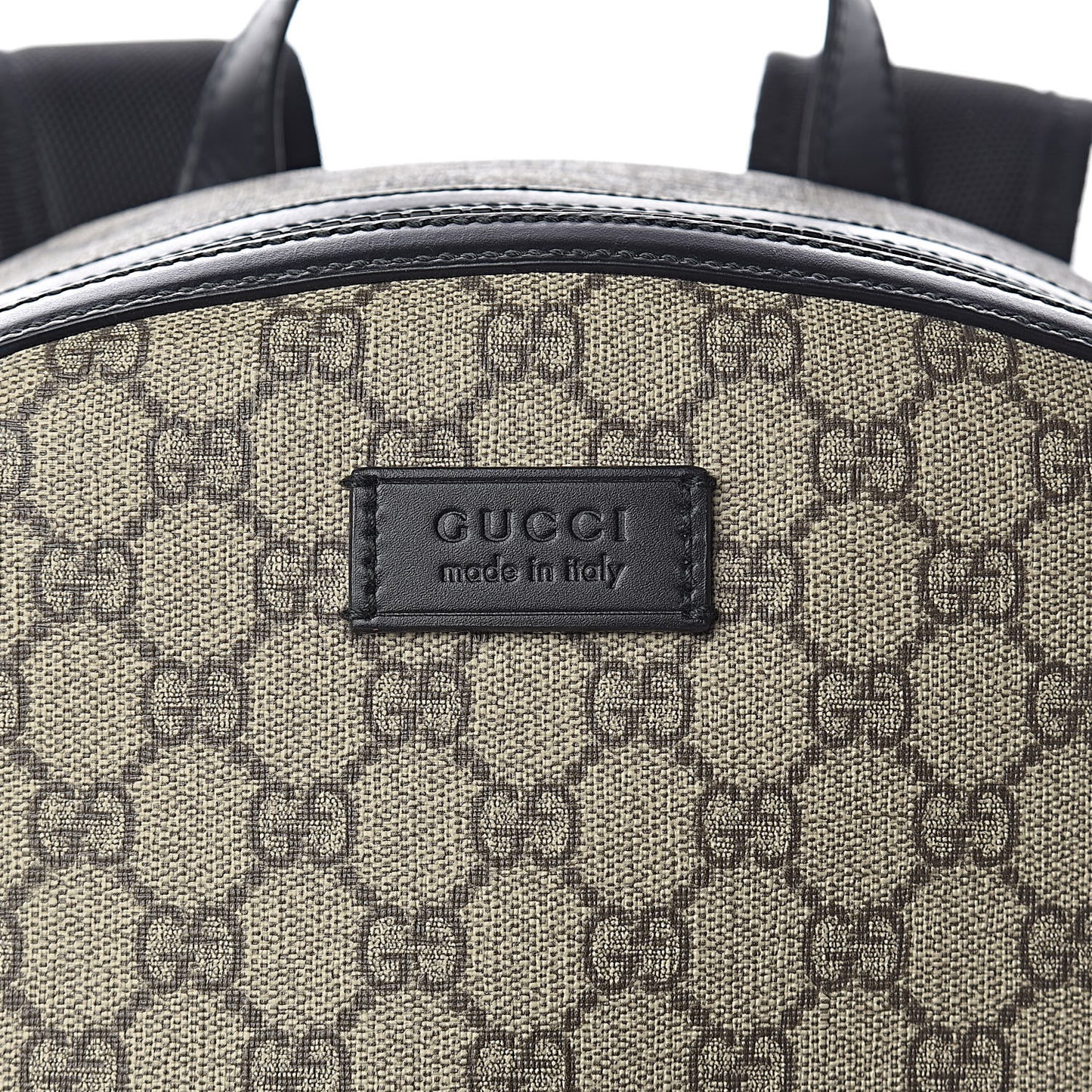 GG Supreme Monogram Medium Backpack Black
