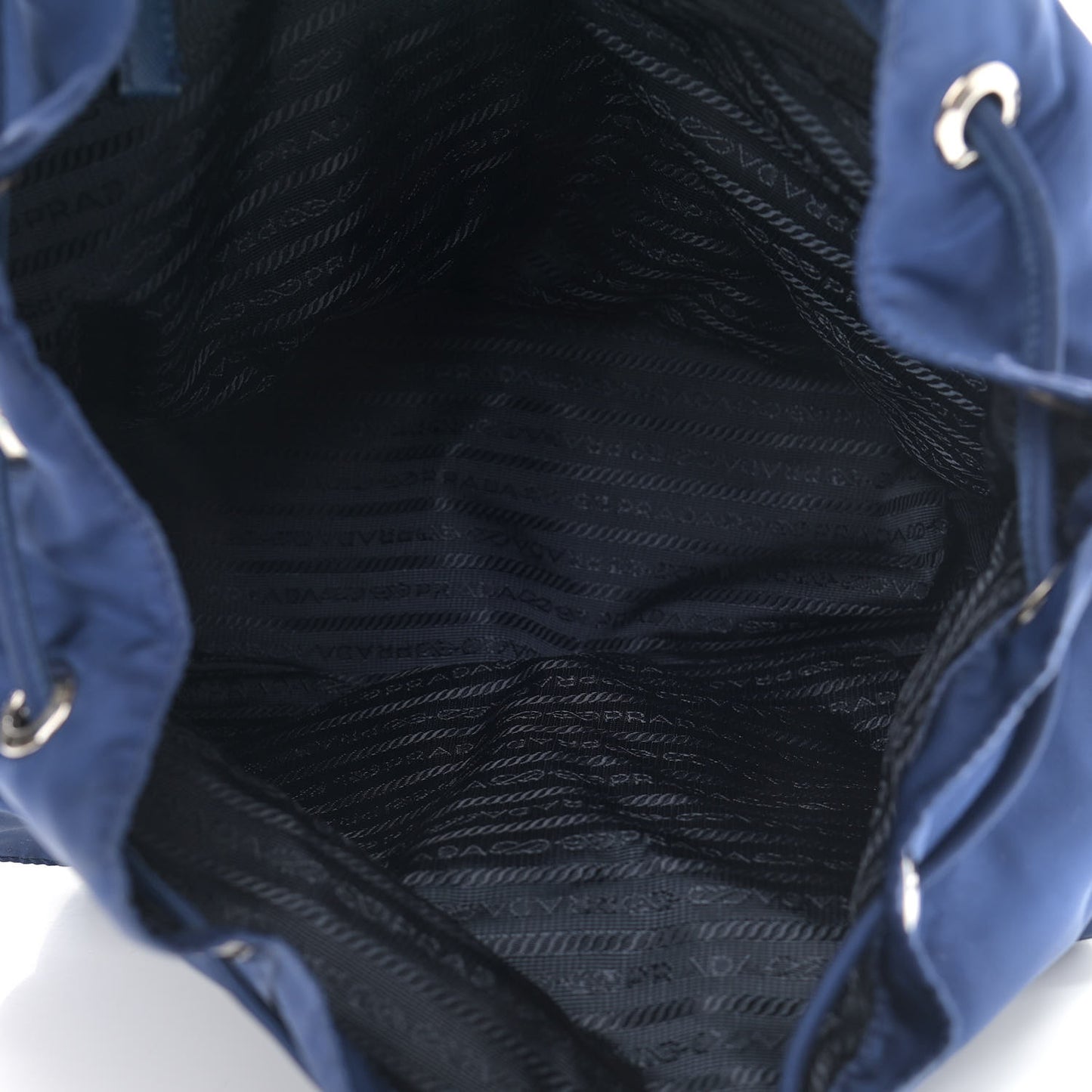 Nylon Vela Saffiano Medium Backpack Royal