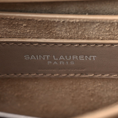 Saint Laurent Calfskin Medium Monogram Sunset Dark Beige 6 of 9