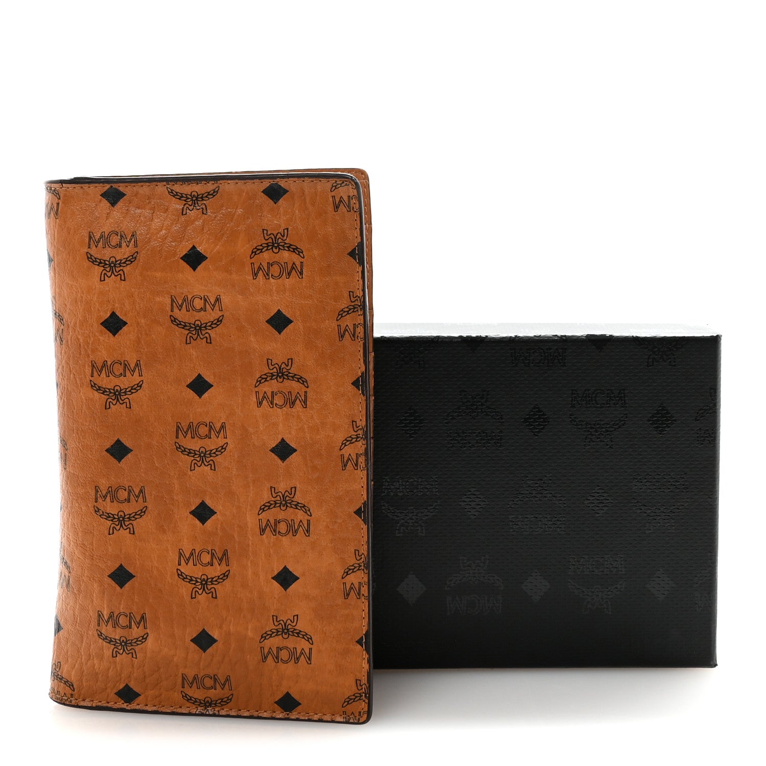 MCM Visetos Bi-Fold Long Wallet Cognac 7 of 7