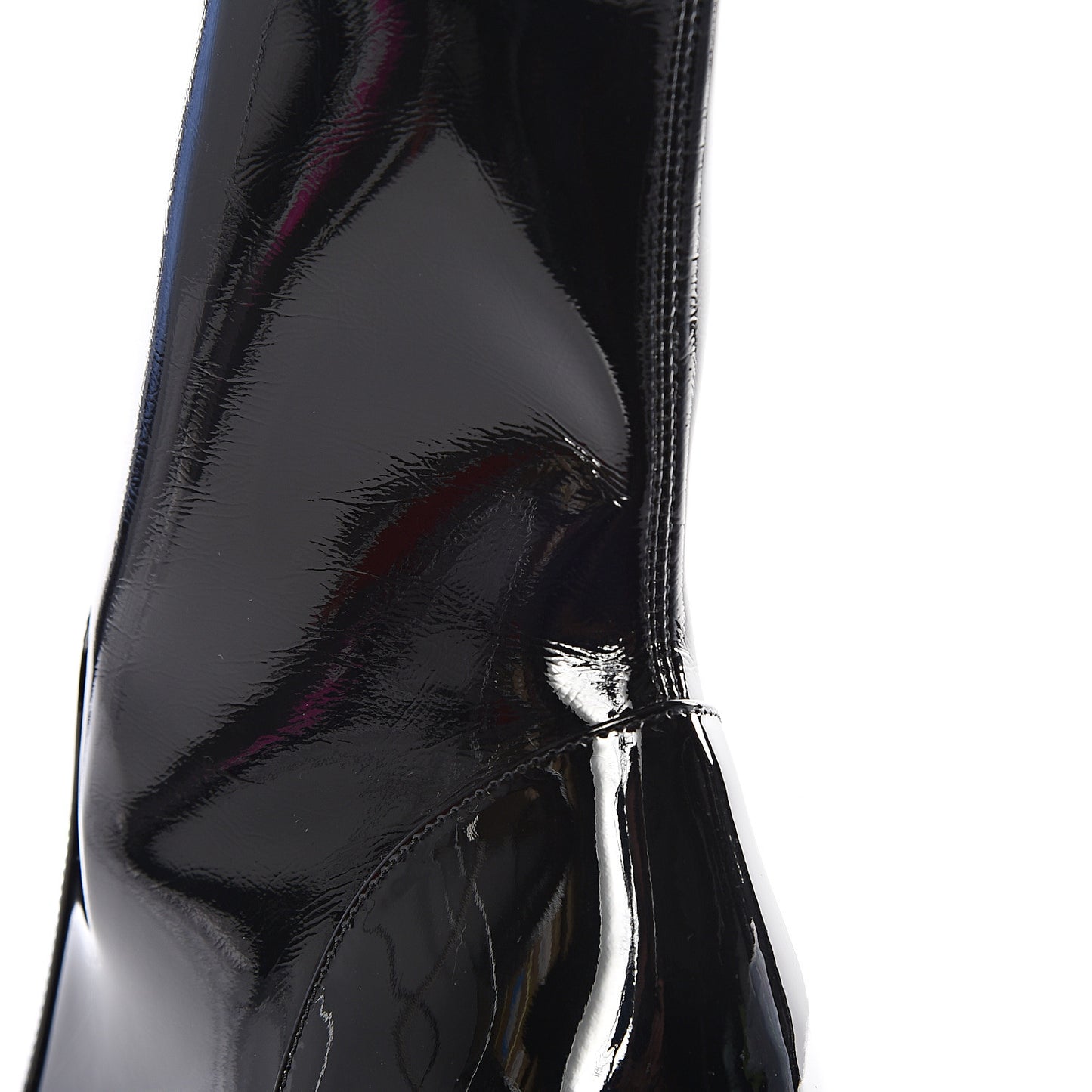 Patent Uniformes Silhouette Ankle Boots 39 Black