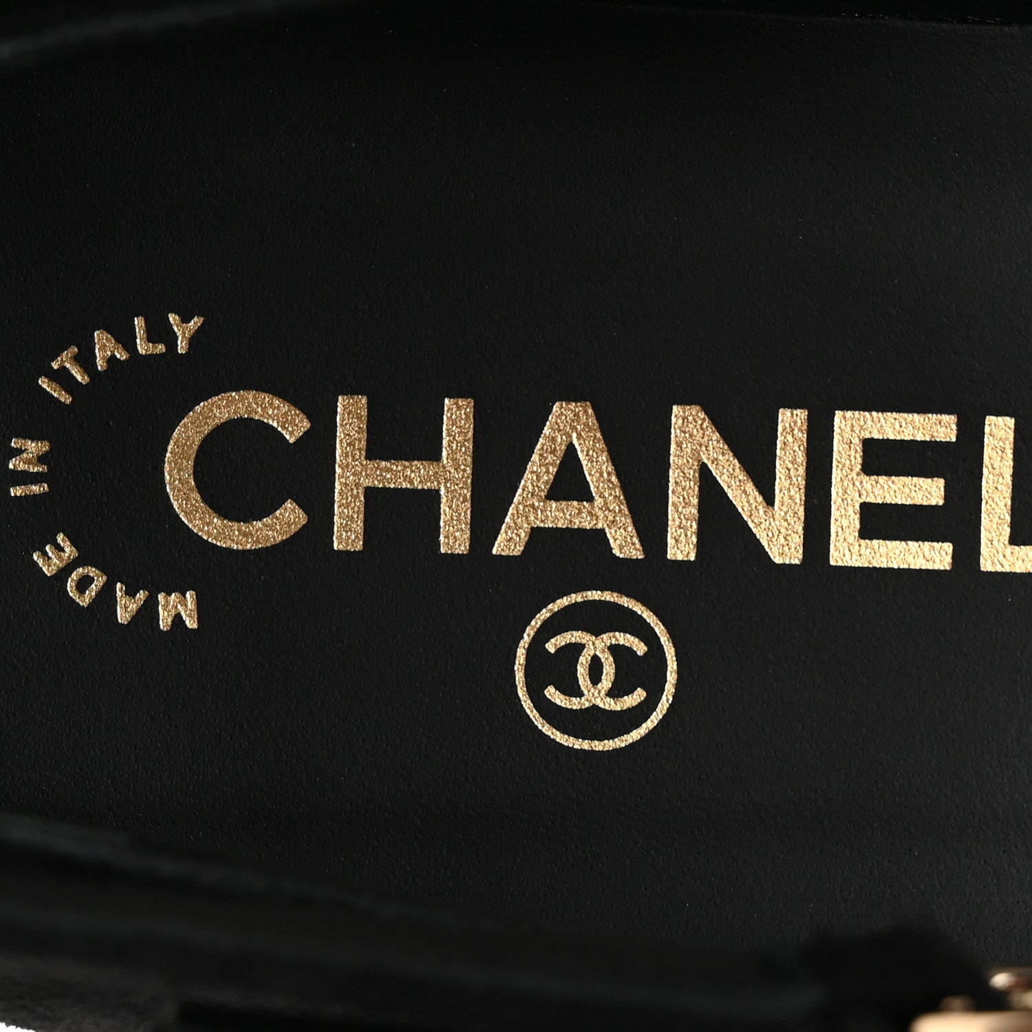 Chanel Suede Patent Cap Toe CC Mary Jane Flats 40 Black 8 of 11