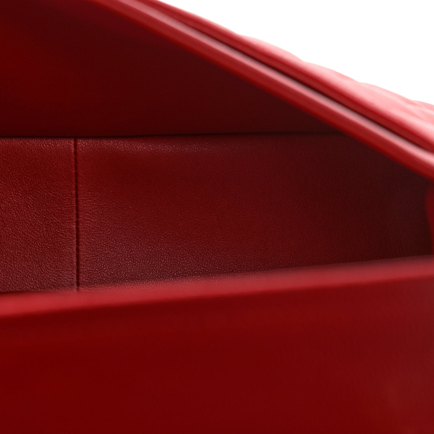 Caviar Quilted Jumbo Double Flap Red