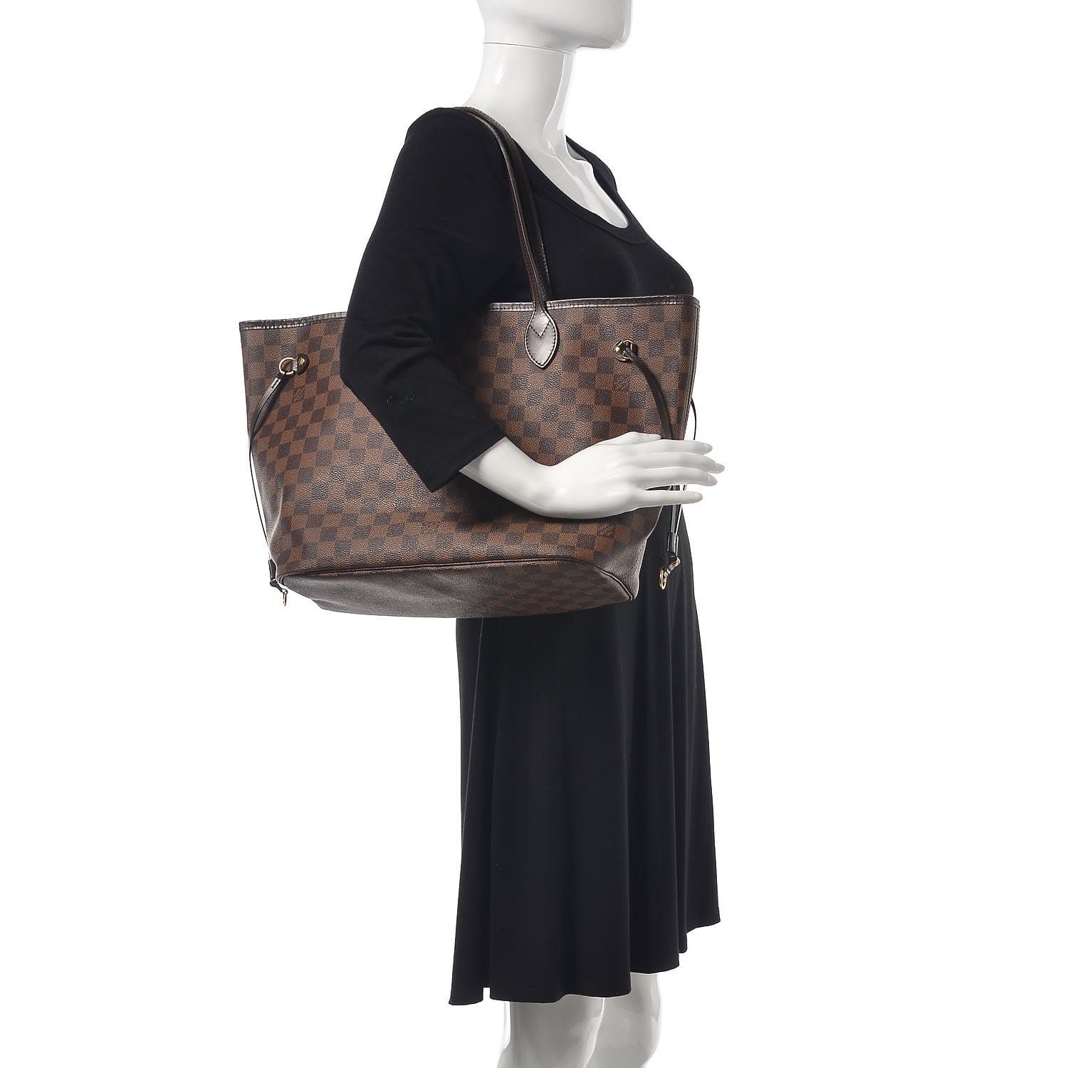 Louis Vuitton Damier Ebene Neverfull MM 2 of 15