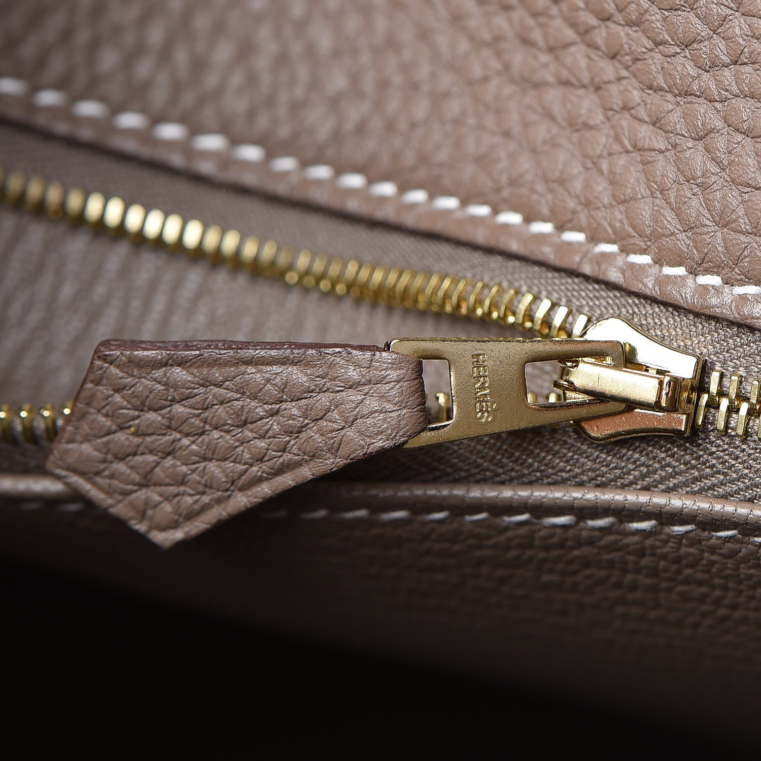 Hermes Togo Kelly Retourne 32 Etoupe 19 of 36