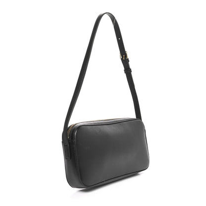 Celine Smooth Calfskin Cuir Triomphe Camera Shoulder Bag Black 2 of 9