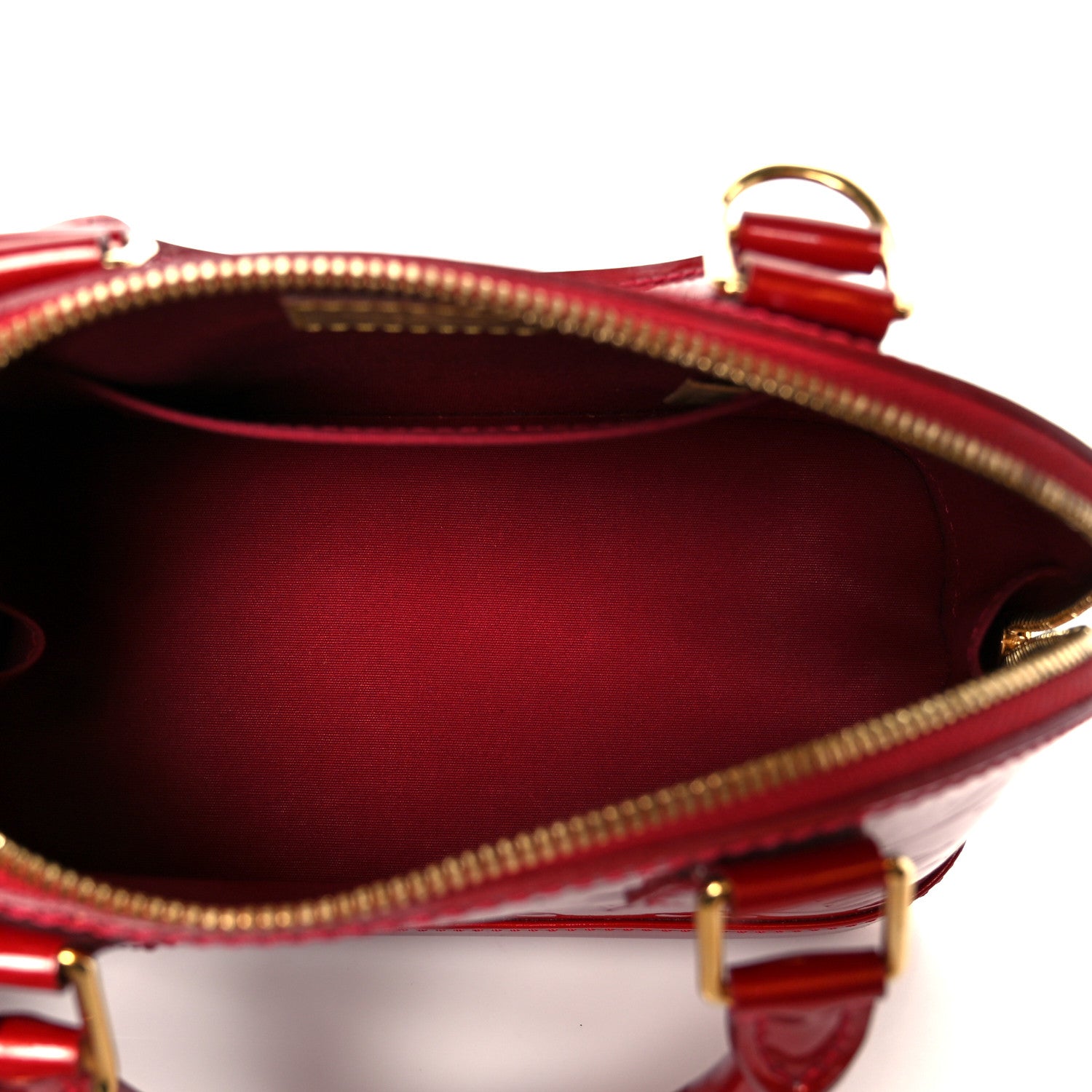 Louis Vuitton Vernis Alma BB Cherry 5 of 12