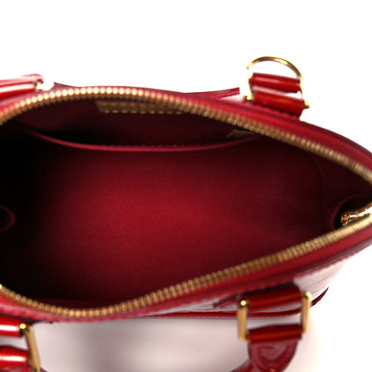 Louis Vuitton Vernis Alma BB Cherry 5 of 12