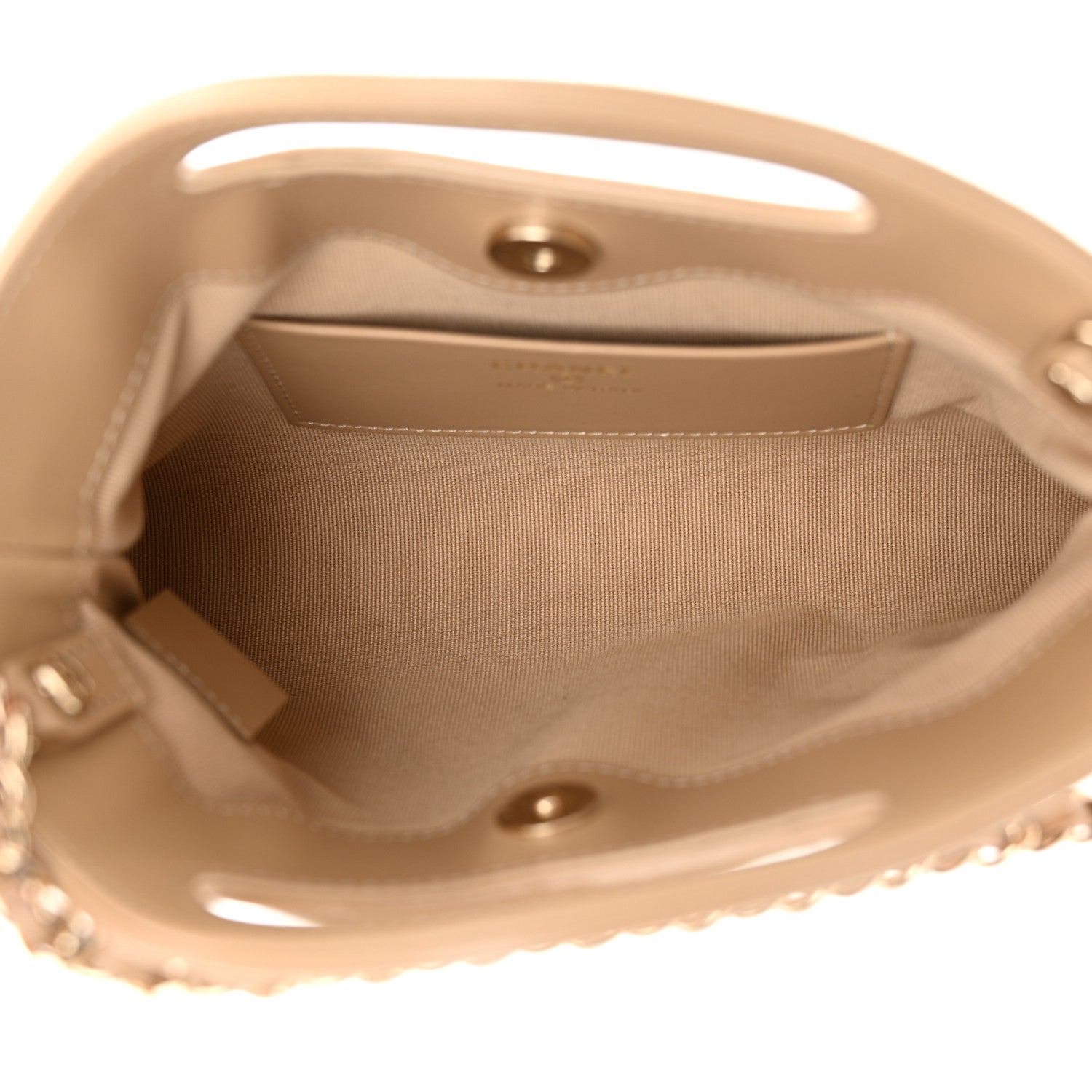 Chanel Shiny Crumpled Calfskin Quilted Nano 31 Shopping Bag Beige 5 of 12