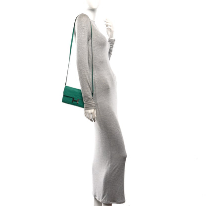 Hermes Matte Alligator Constance Long Wallet To Go Vert Jade 2 of 10
