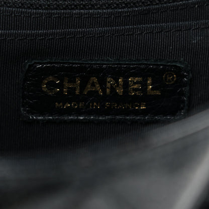Chanel Patent Quilted Sparkle Glitter Jumbo Single Flap Black 6 of 11