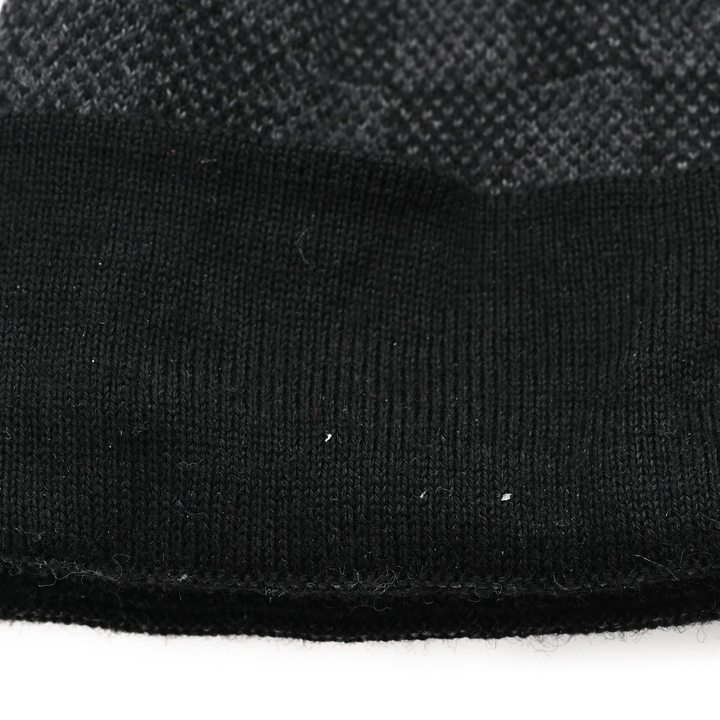 Wool Bonnet Petit Damier Graphite Beanie Hat
