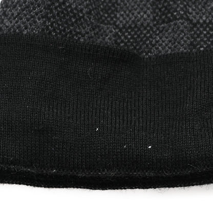 Louis Vuitton Wool Bonnet Petit Damier Graphite Beanie Hat 6 of 6