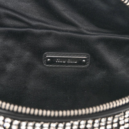 Miu Miu Nappa Crystal Fringe Belt Bag Black 6 of 10