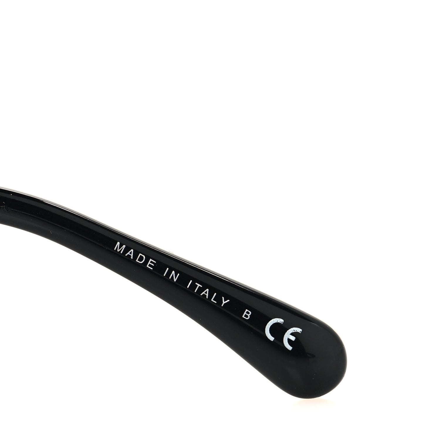 Acetate Strass Square Sunglasses 5422-B Black White