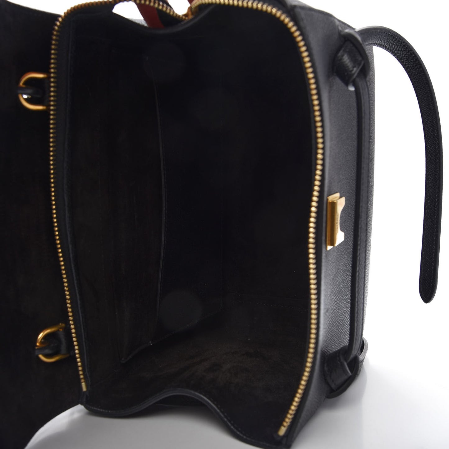 Grained Calfskin Micro Belt Bag Black