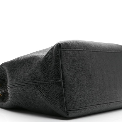 Gucci Pebbled Calfskin Medium Soho Chain Shoulder Bag Black 10 of 11