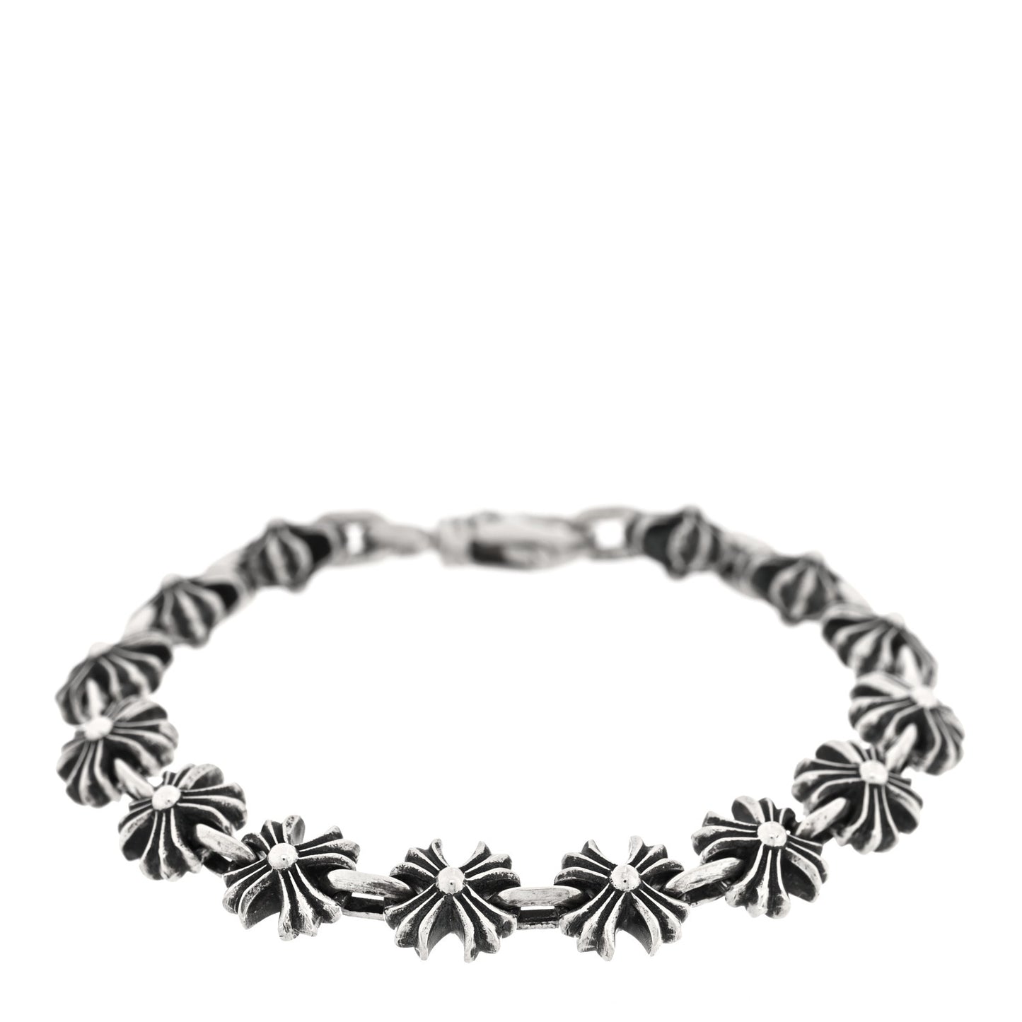 Sterling Silver Maltese Cross Bracelet